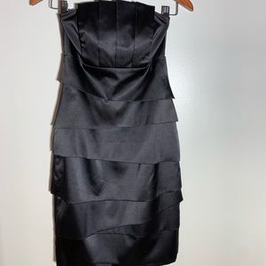 Black Satin lined dress